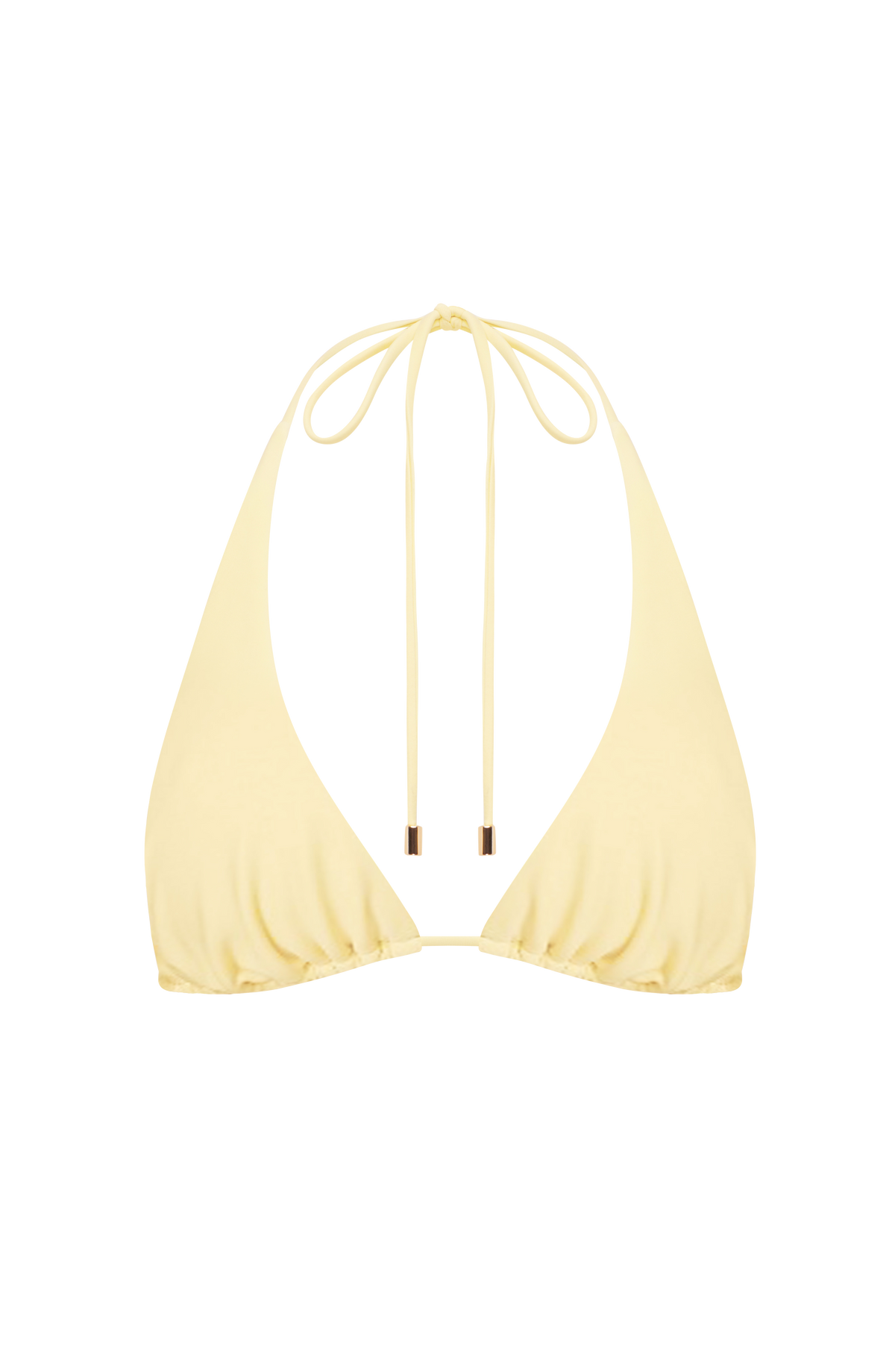 Top de bikini triangular Pietra - amarillo limón