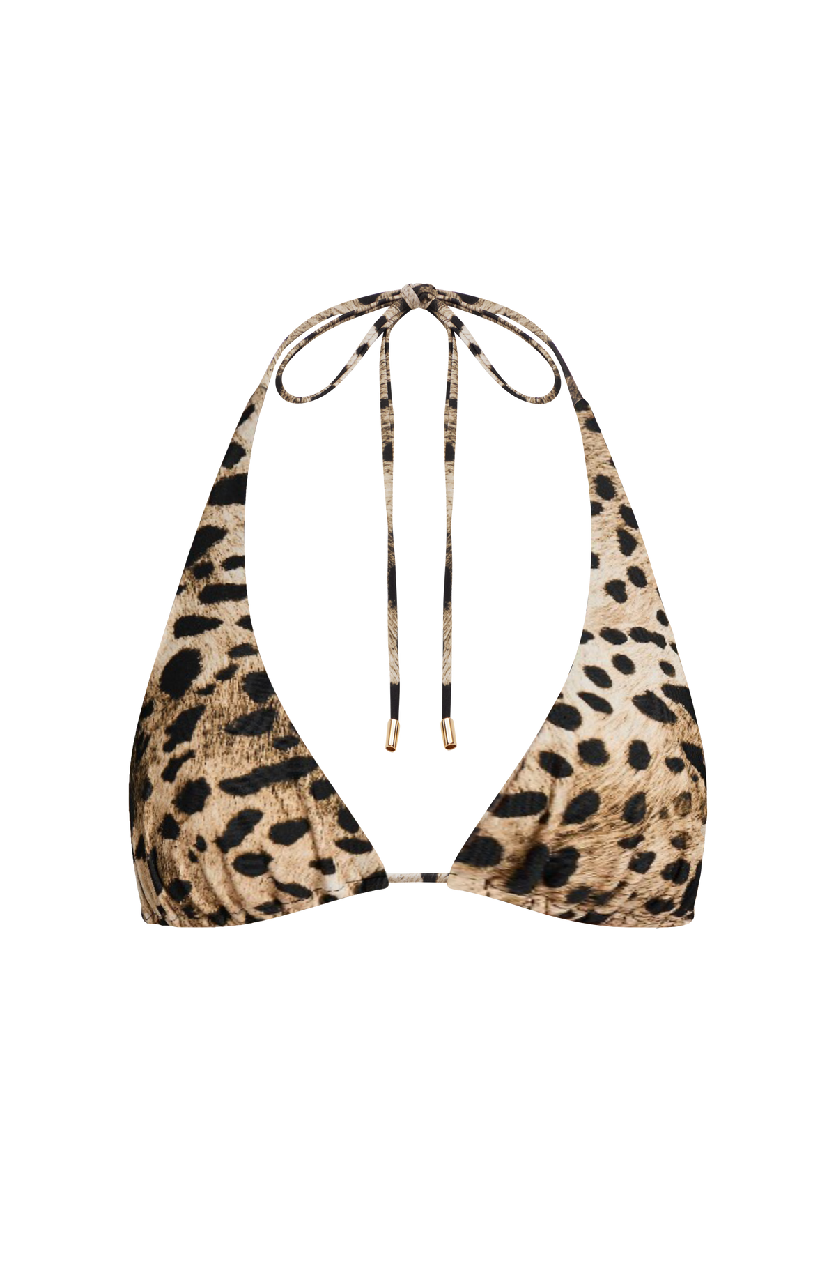 Top de bikini triangular Pietra - estampado de leopardo