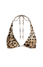 Top de bikini triangular Pietra - estampado de leopardo