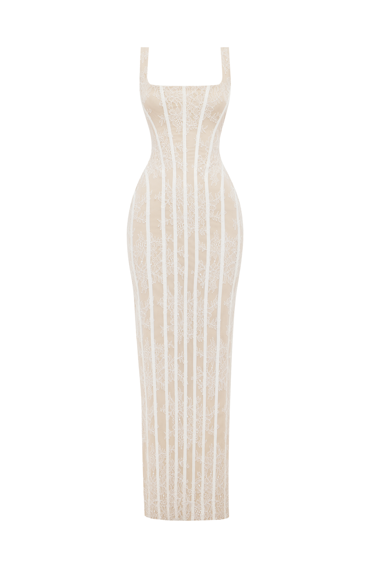 Vestido largo Polina - marfil