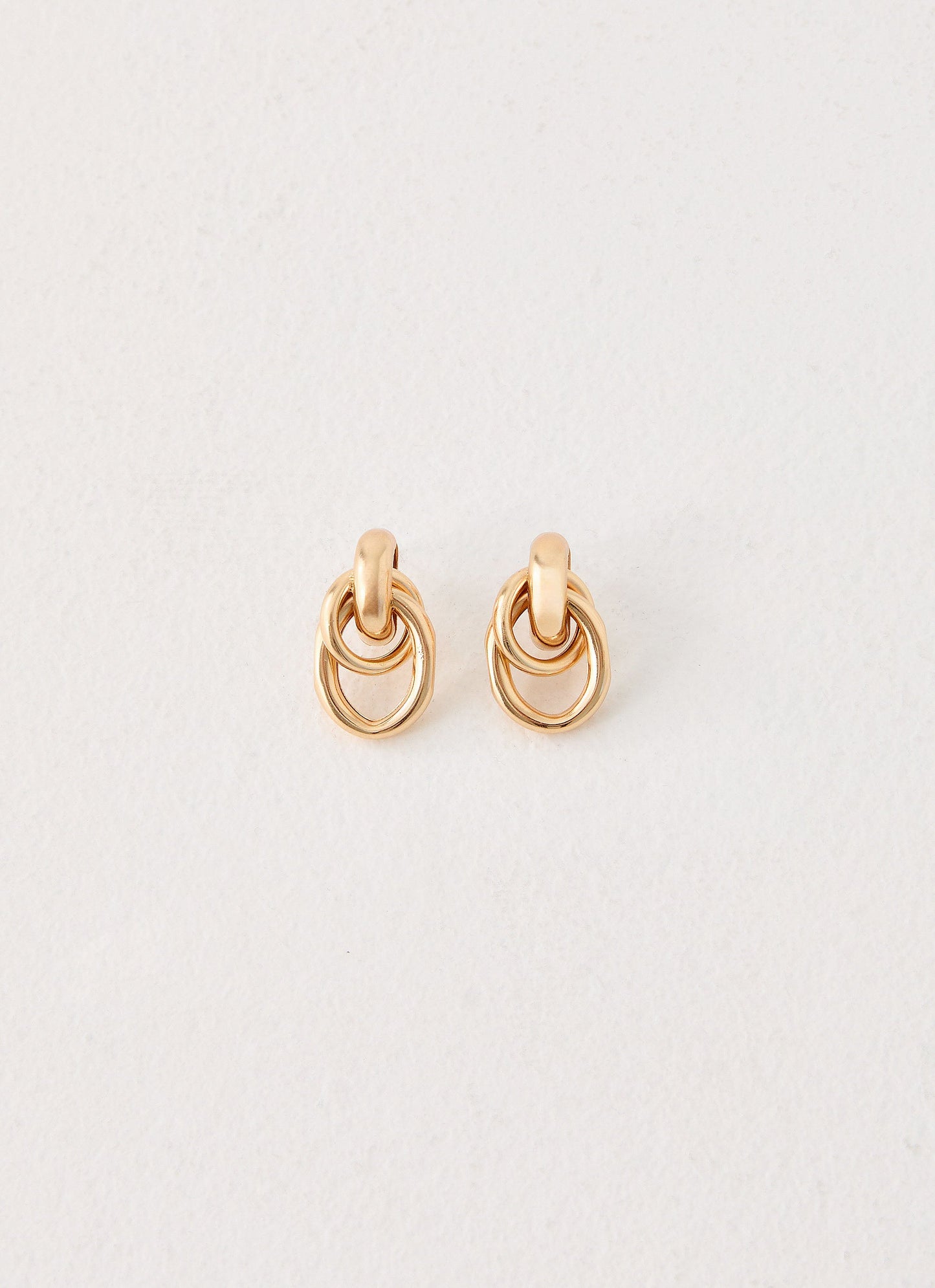 Plus One Earrings - Gold