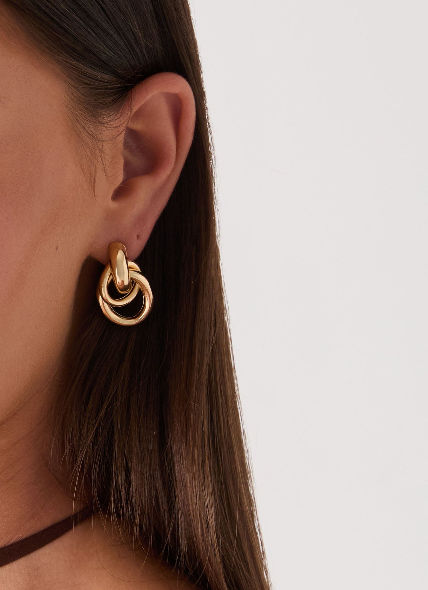 Plus One Earrings - Gold