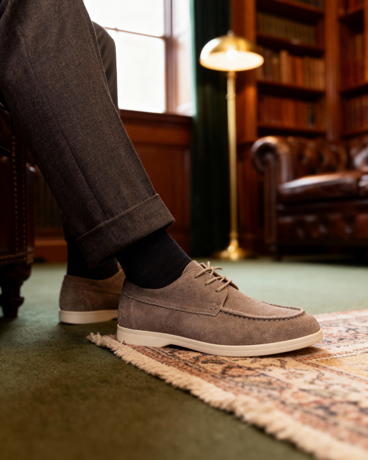 Zapatos de Ante Premium con Cordones