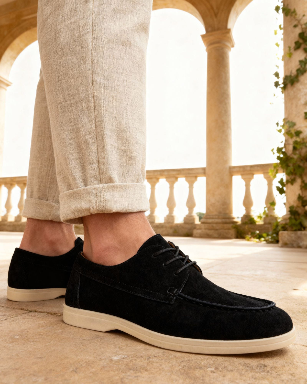 Zapatos de Ante Premium con Cordones