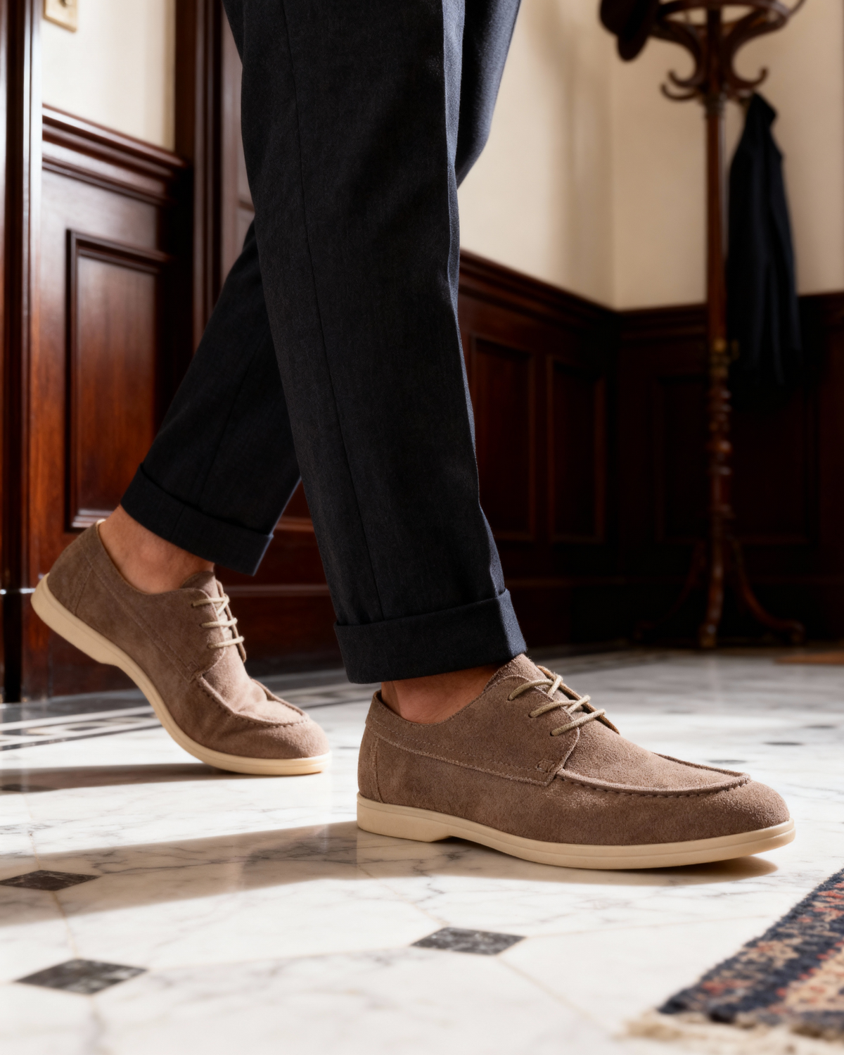 Zapatos de Ante Premium con Cordones