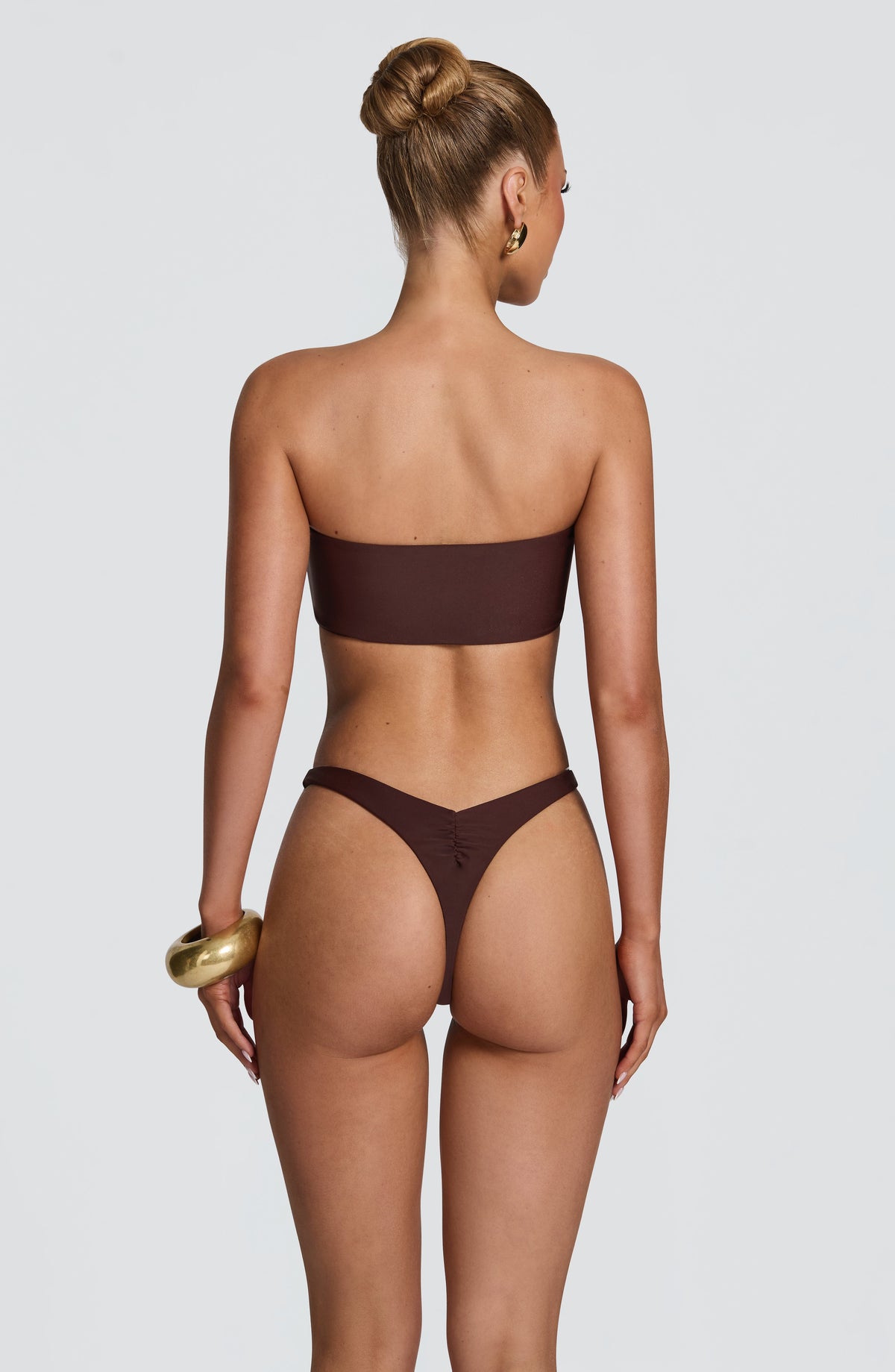 Top bandeau Nuala - marrón ciruela