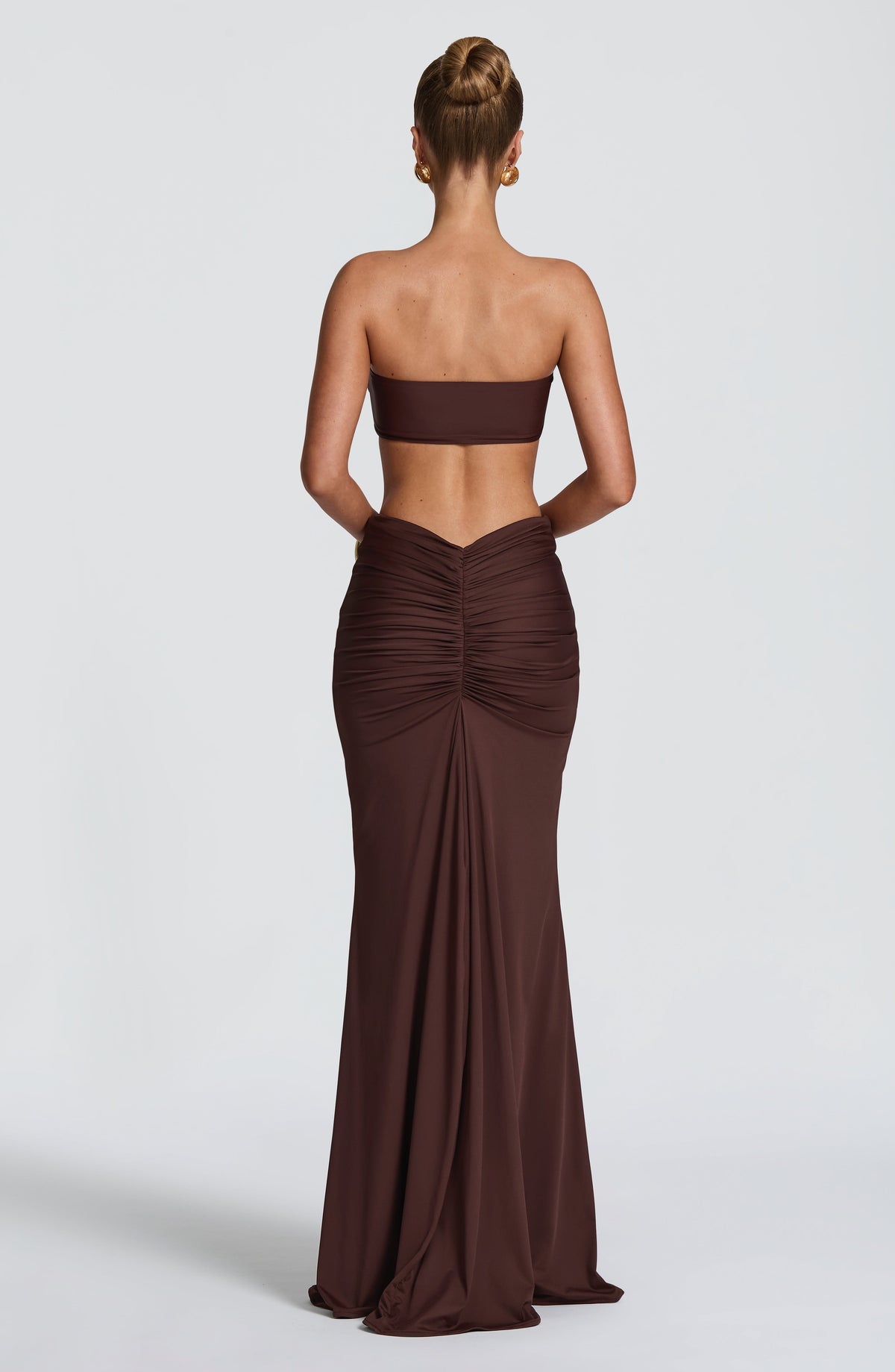 Top bandeau Nuala - marrón ciruela