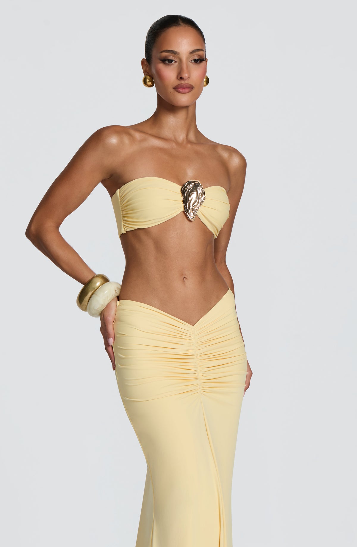 Top bandeau Nuala - amarillo limón
