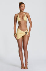 Top de bikini triangular Pietra - amarillo limón