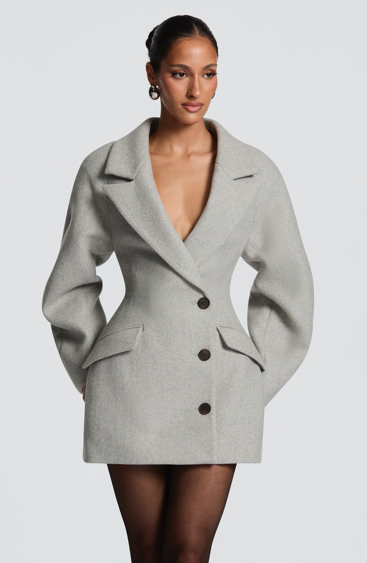 Vestido blazer Dylan - gris claro