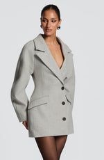 Vestido blazer Dylan - gris claro