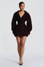 Vestido blazer Dylan - ciruela