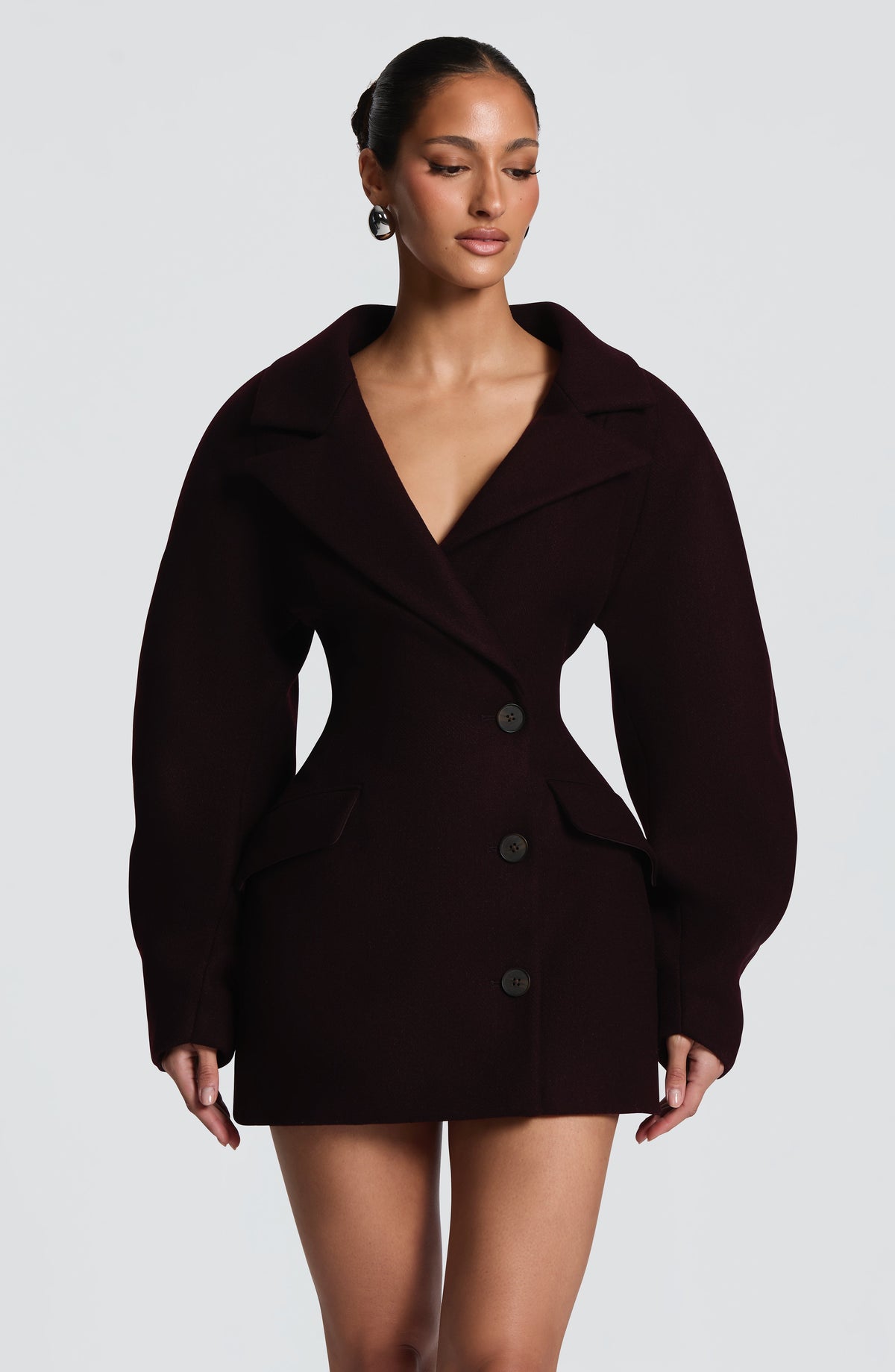 Vestido blazer Dylan - ciruela