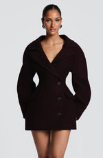 Vestido blazer Dylan - ciruela
