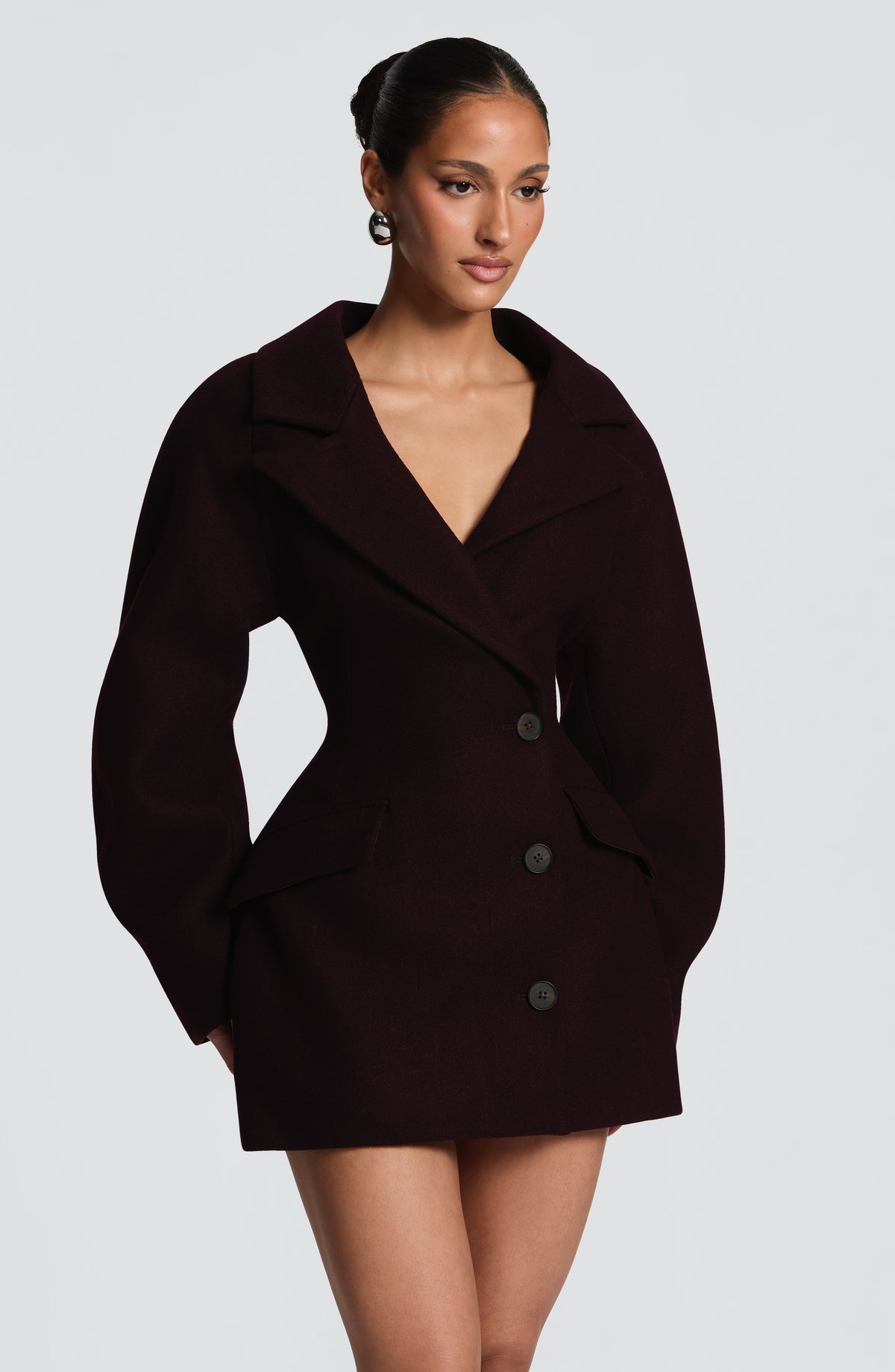 Vestido blazer Dylan - ciruela