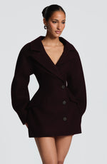 Vestido blazer Dylan - ciruela