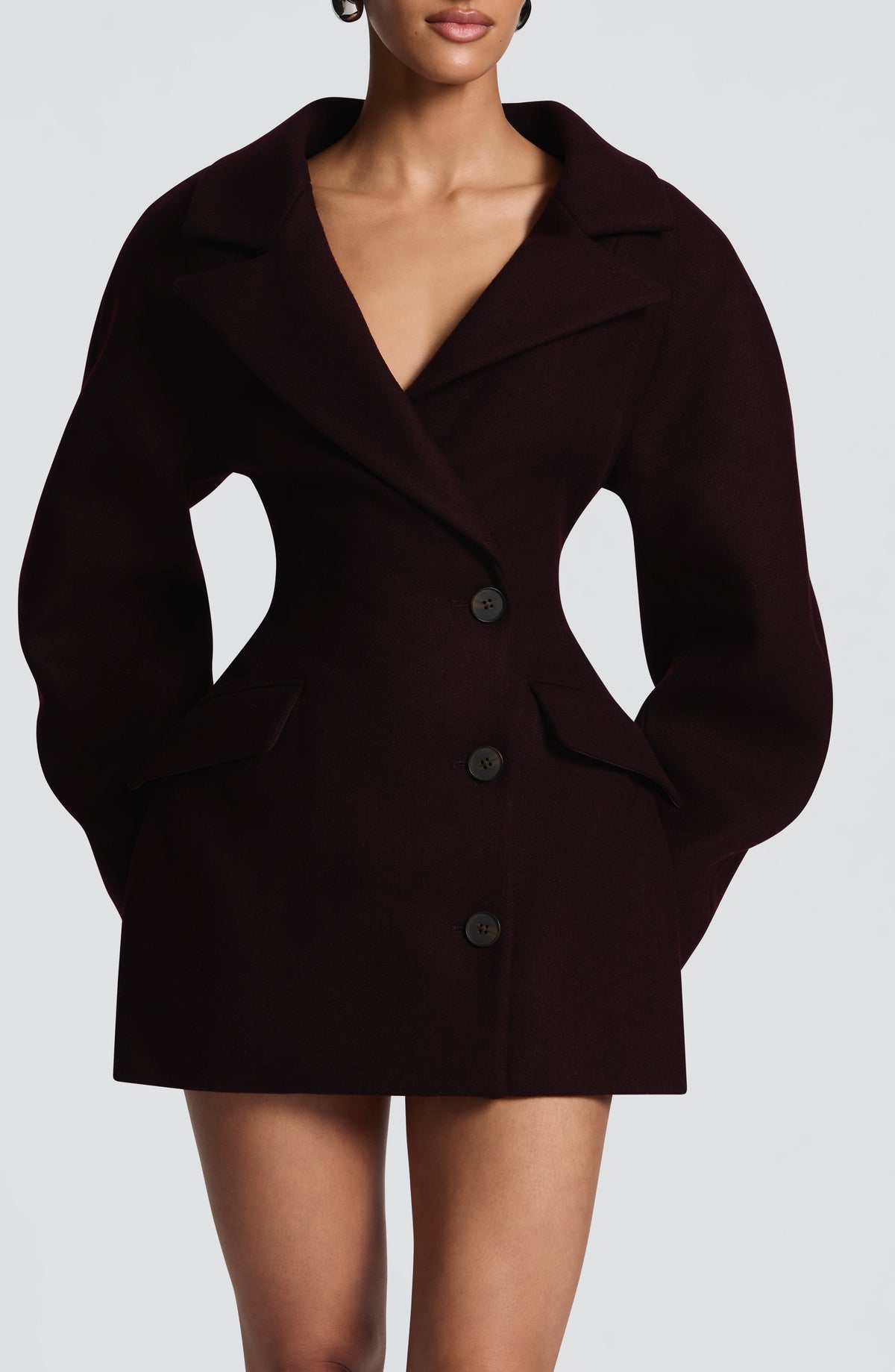 Vestido blazer Dylan - ciruela