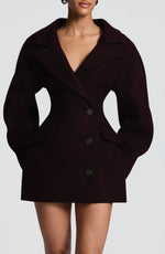Vestido blazer Dylan - ciruela