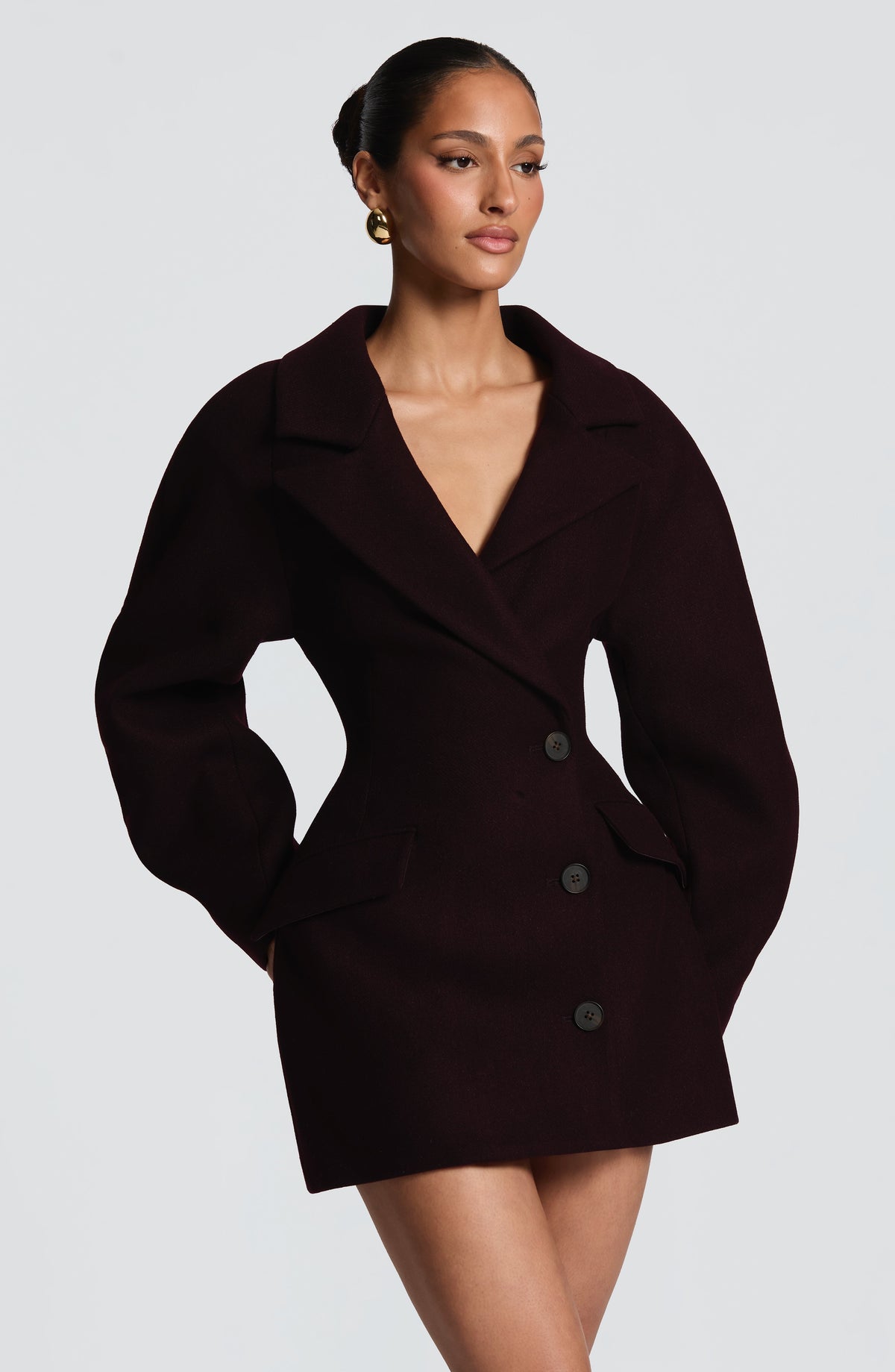 Vestido blazer Dylan - ciruela