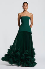 Vestido de gala Seraphina - verde esmeralda