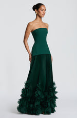 Vestido de gala Seraphina - verde esmeralda