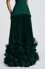 Vestido de gala Seraphina - verde esmeralda
