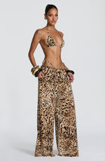 Pantalones Soleil - estampado de leopardo