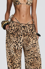 Pantalones Soleil - estampado de leopardo
