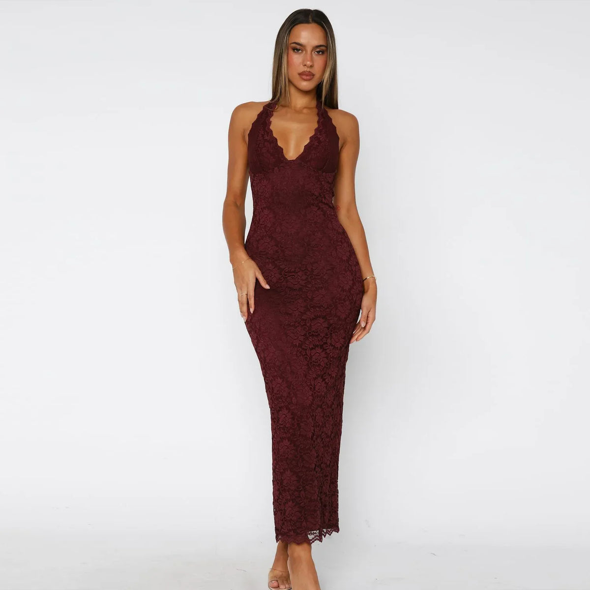 NOVELYA | Vestido Largo Lace Me