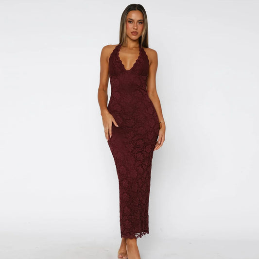 NOVELYA | Robe Longue Lace Me