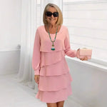 Margarita | Vestido de Volantes Elegante y Cómodo de Manga Larga