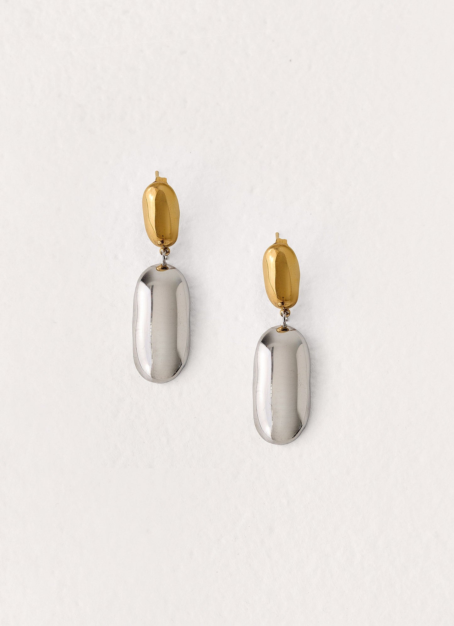 Second Nature Earrings - Gold/Silver Metal