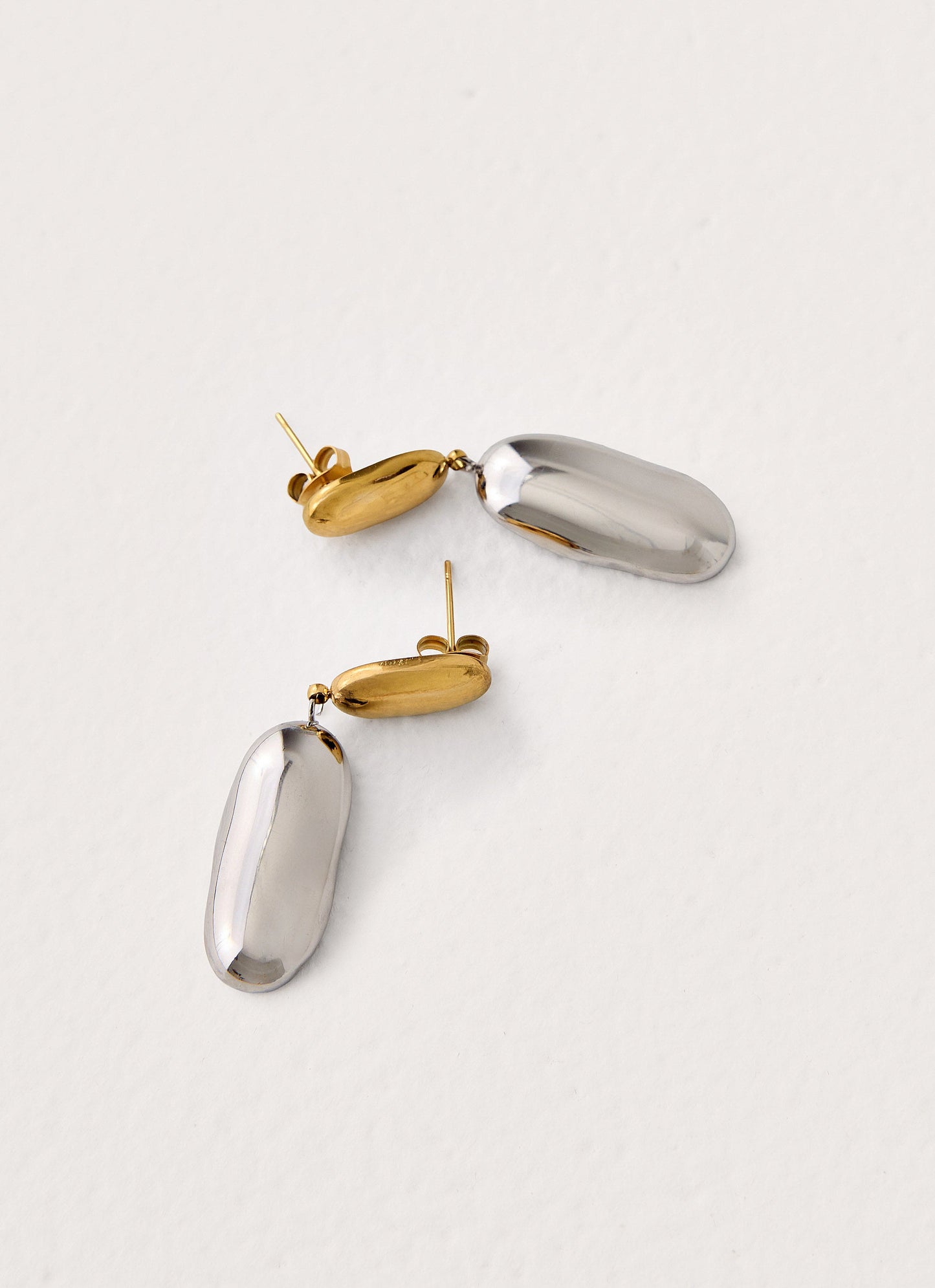 Second Nature Earrings - Gold/Silver Metal
