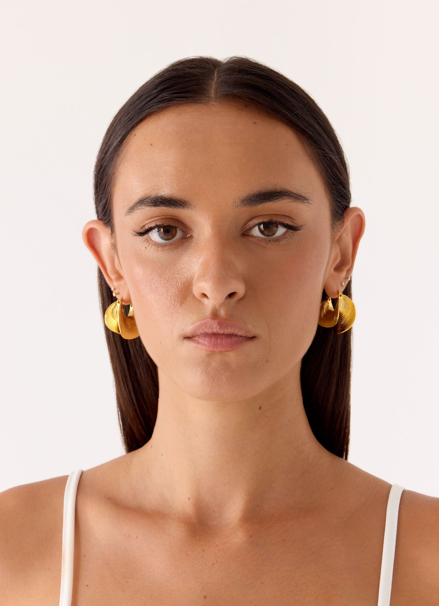 Sol Beam Earrings - Gold