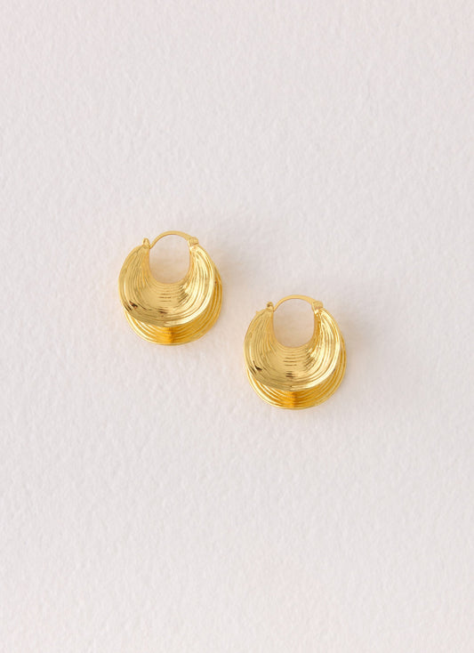 Sol Beam Earrings - Gold