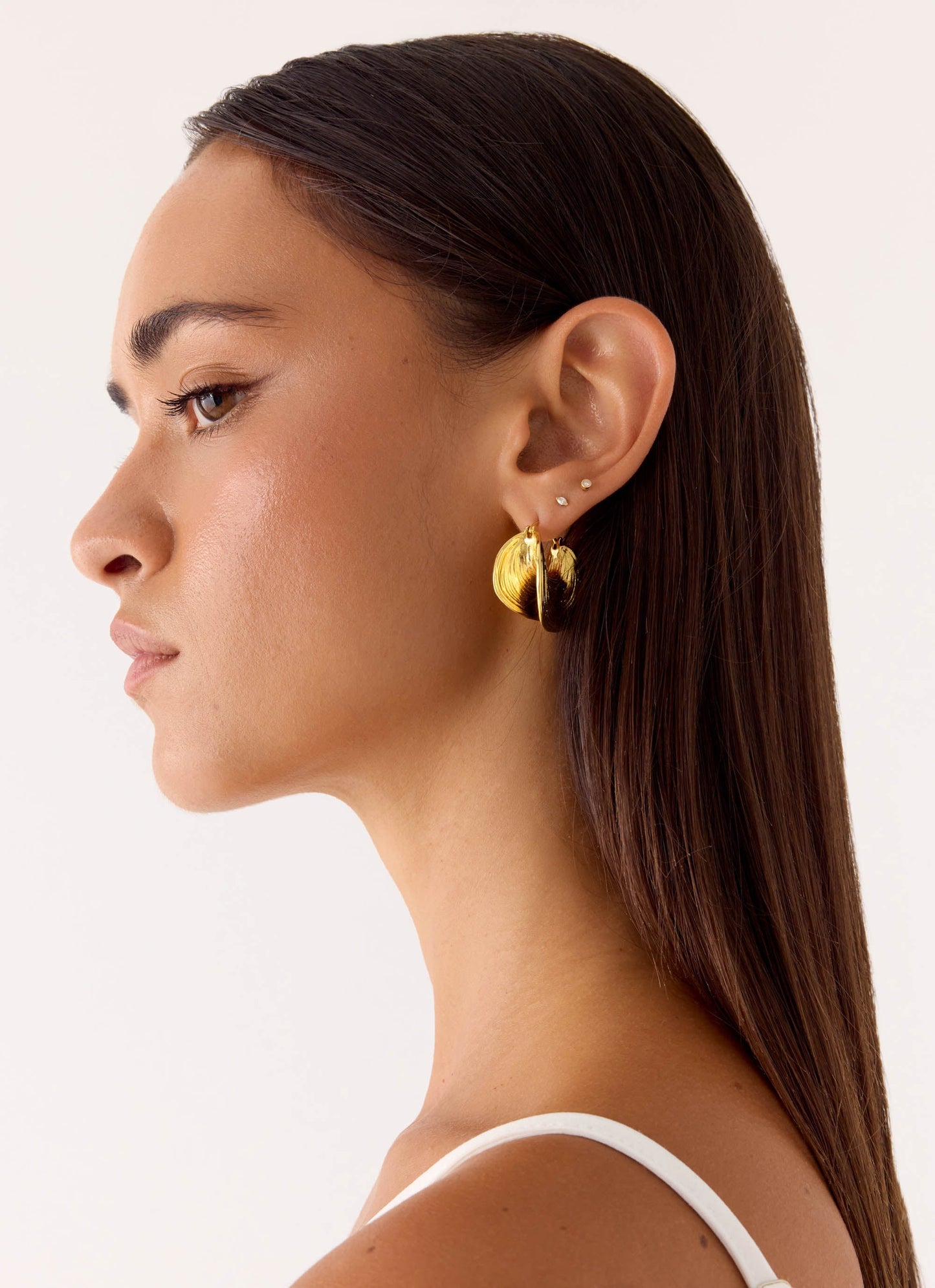 Sol Beam Earrings - Gold