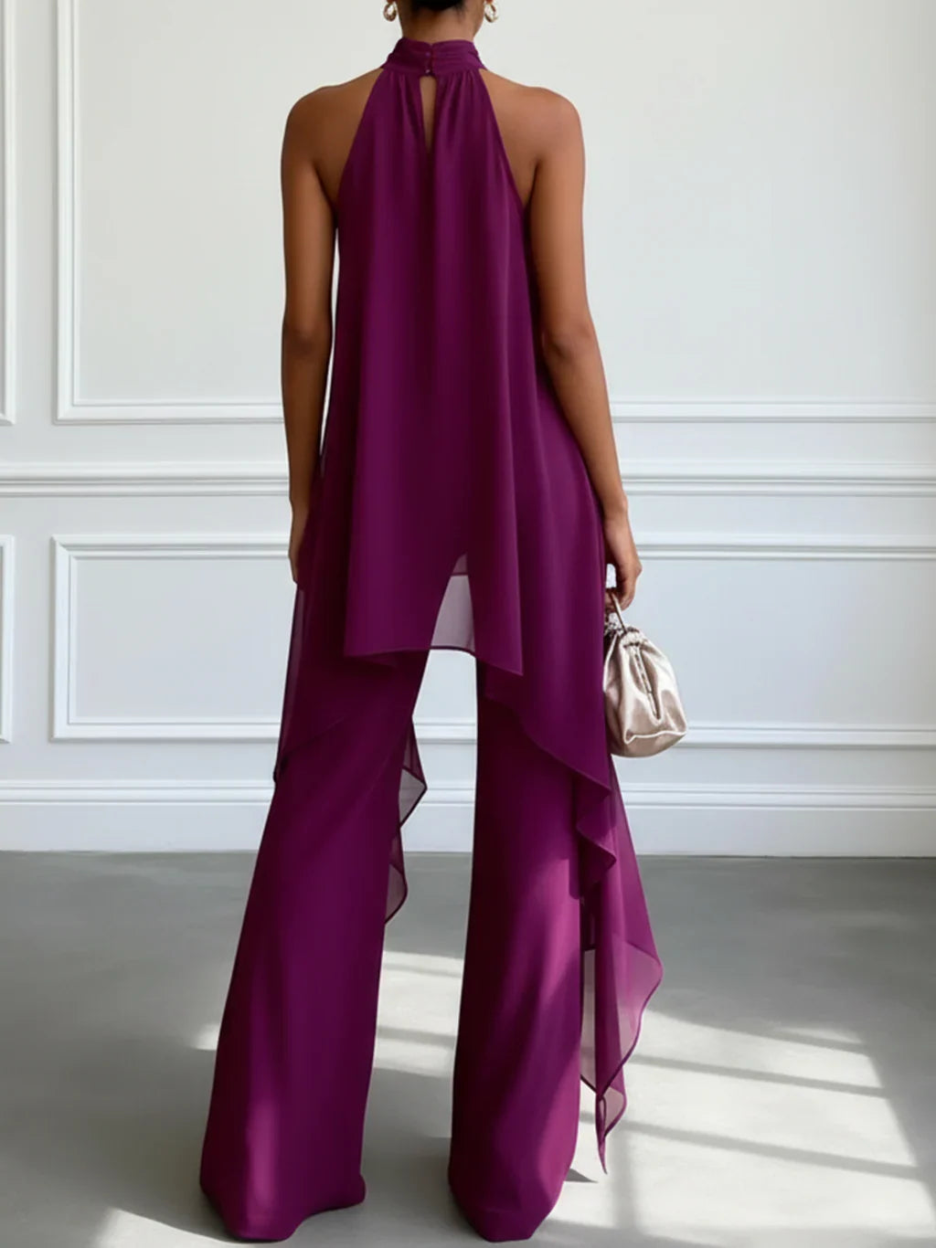 CLARA - Conjunto Elegante de Cuello Halter