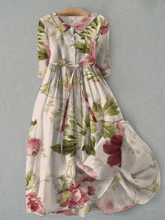 Virginia | Robe Florale Classique et Élégante