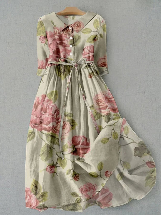 Helena | Robe Vintage à Roses