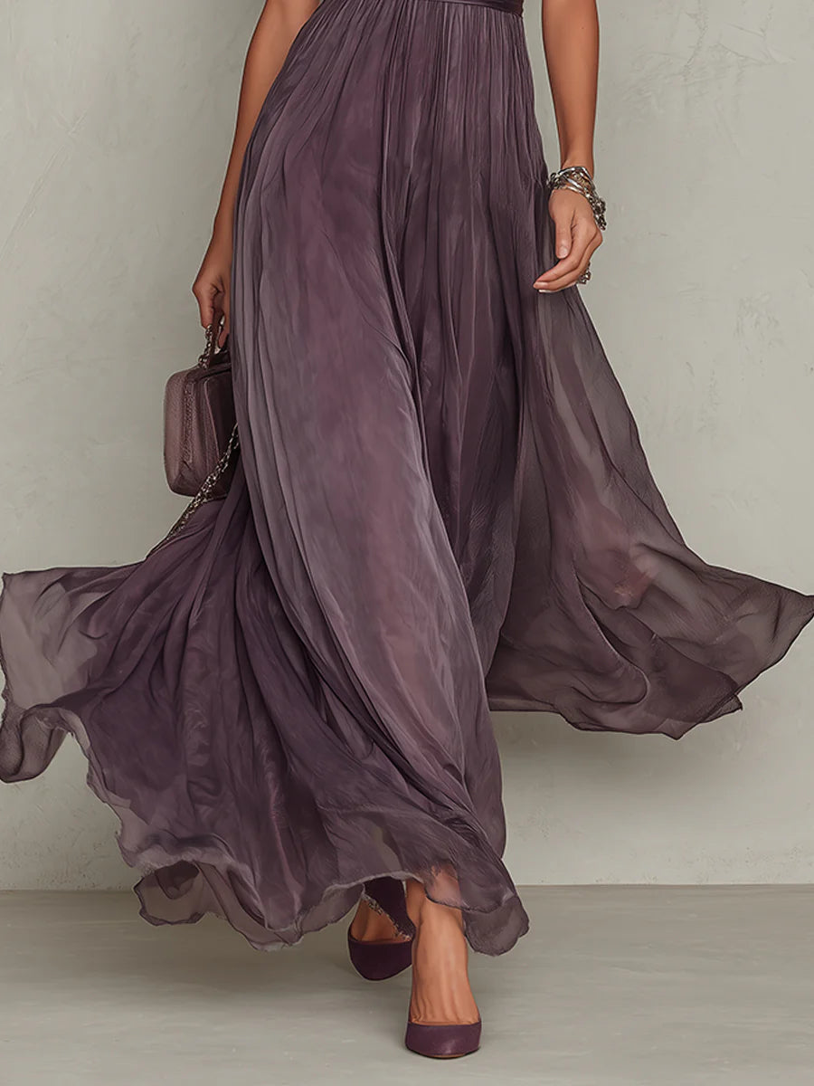 Andrea | Vestido Maxi Vintage de Gasa
