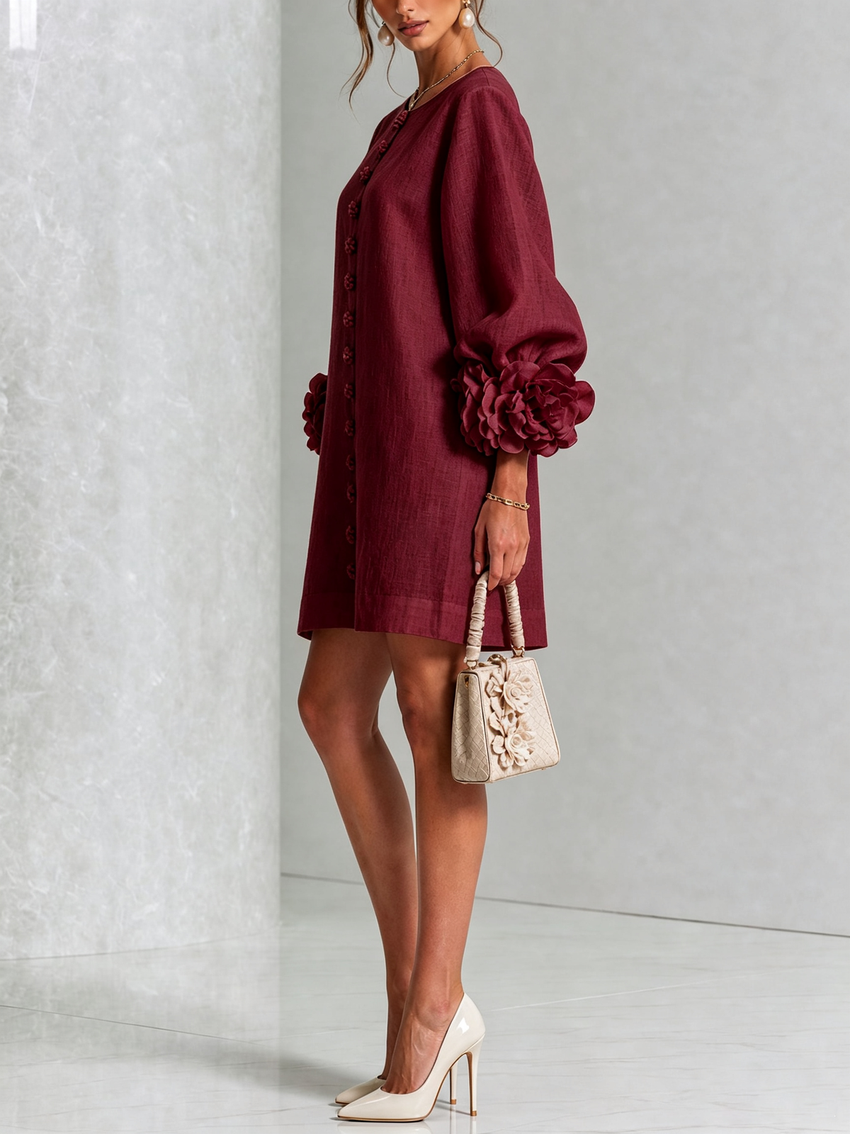 Rosalie | Vestido Mini con Botones