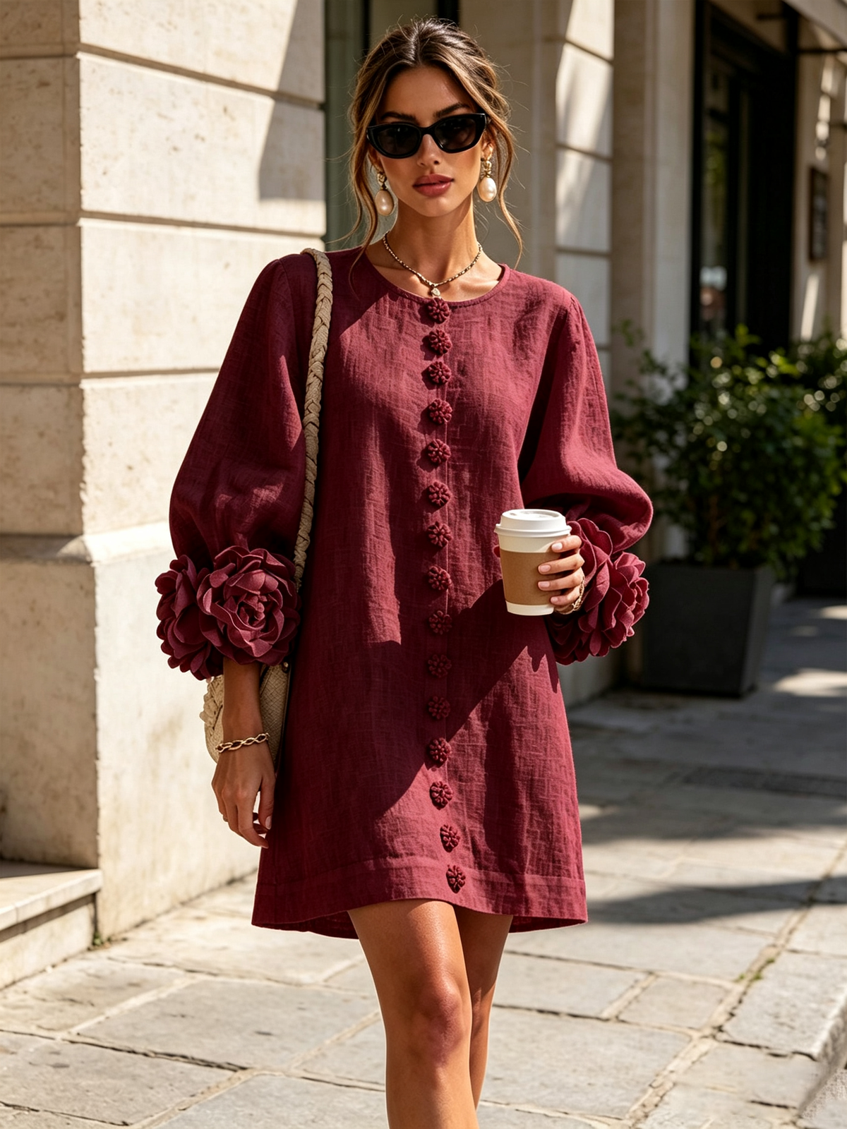Rosalie | Vestido Mini con Botones