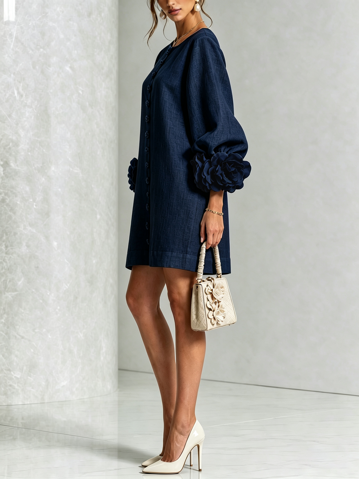 Rosalie | Vestido Mini con Botones