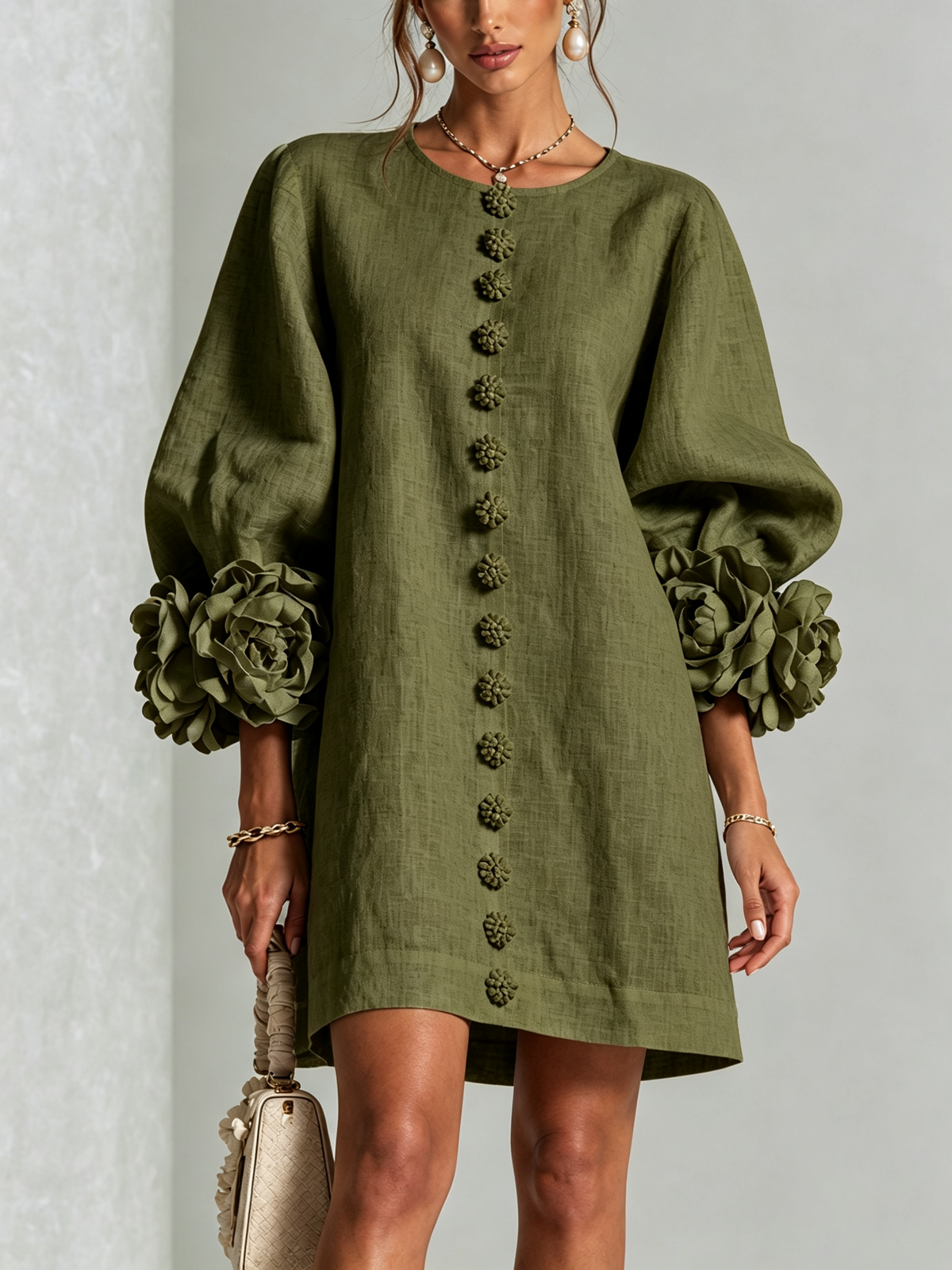 Rosalie | Vestido Mini con Botones