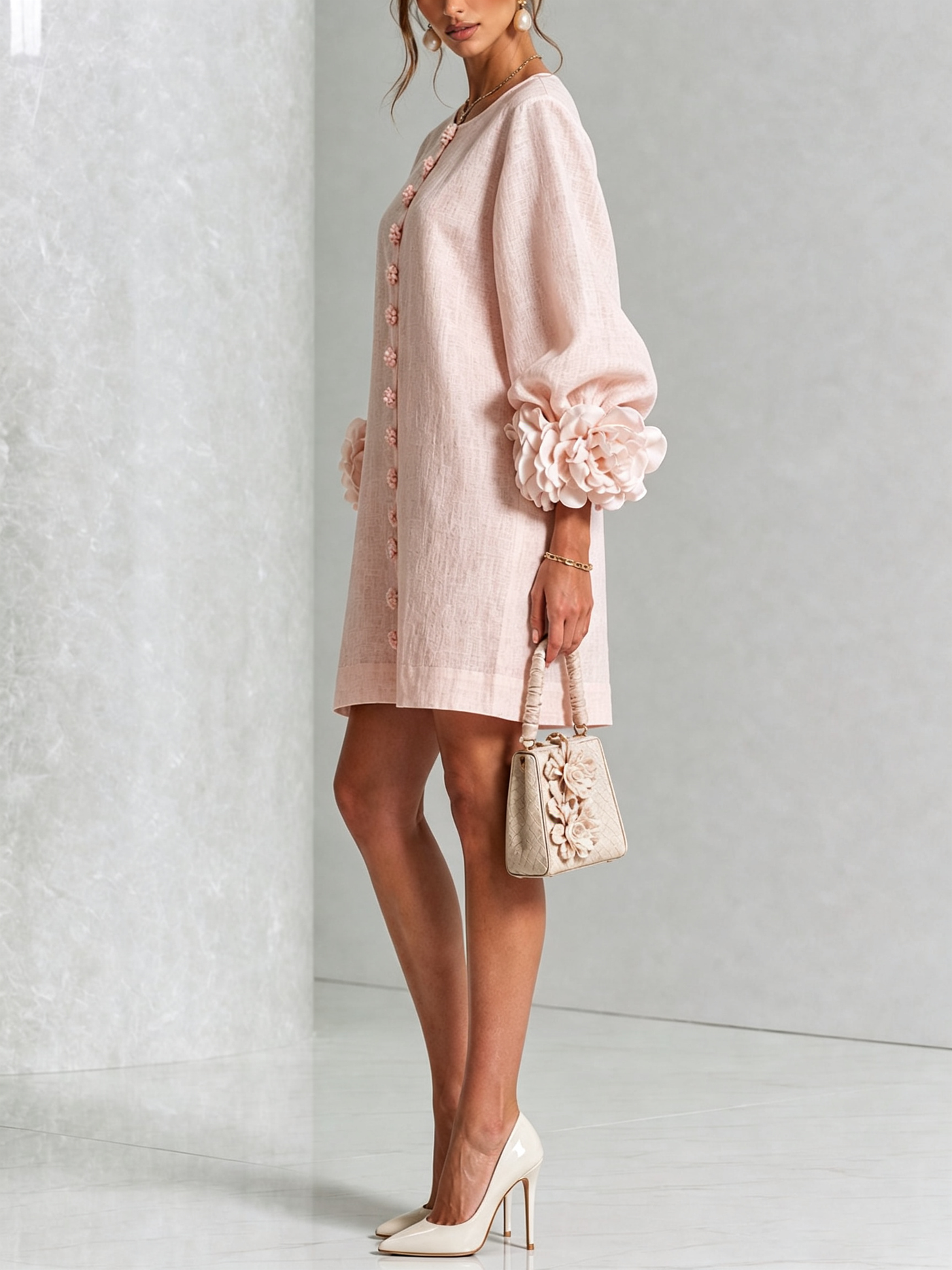 Rosalie | Vestido Mini con Botones