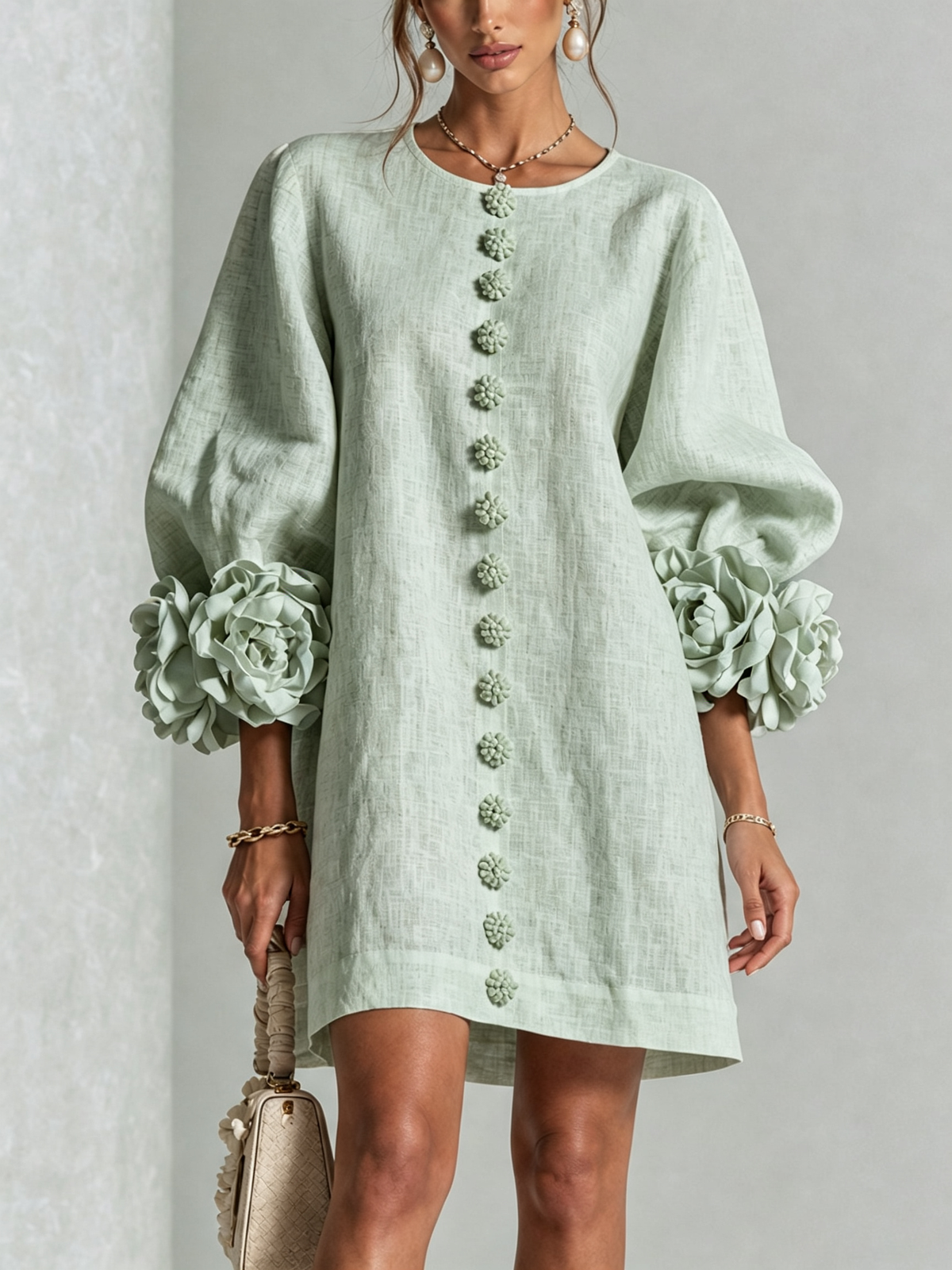 Rosalie | Vestido Mini con Botones