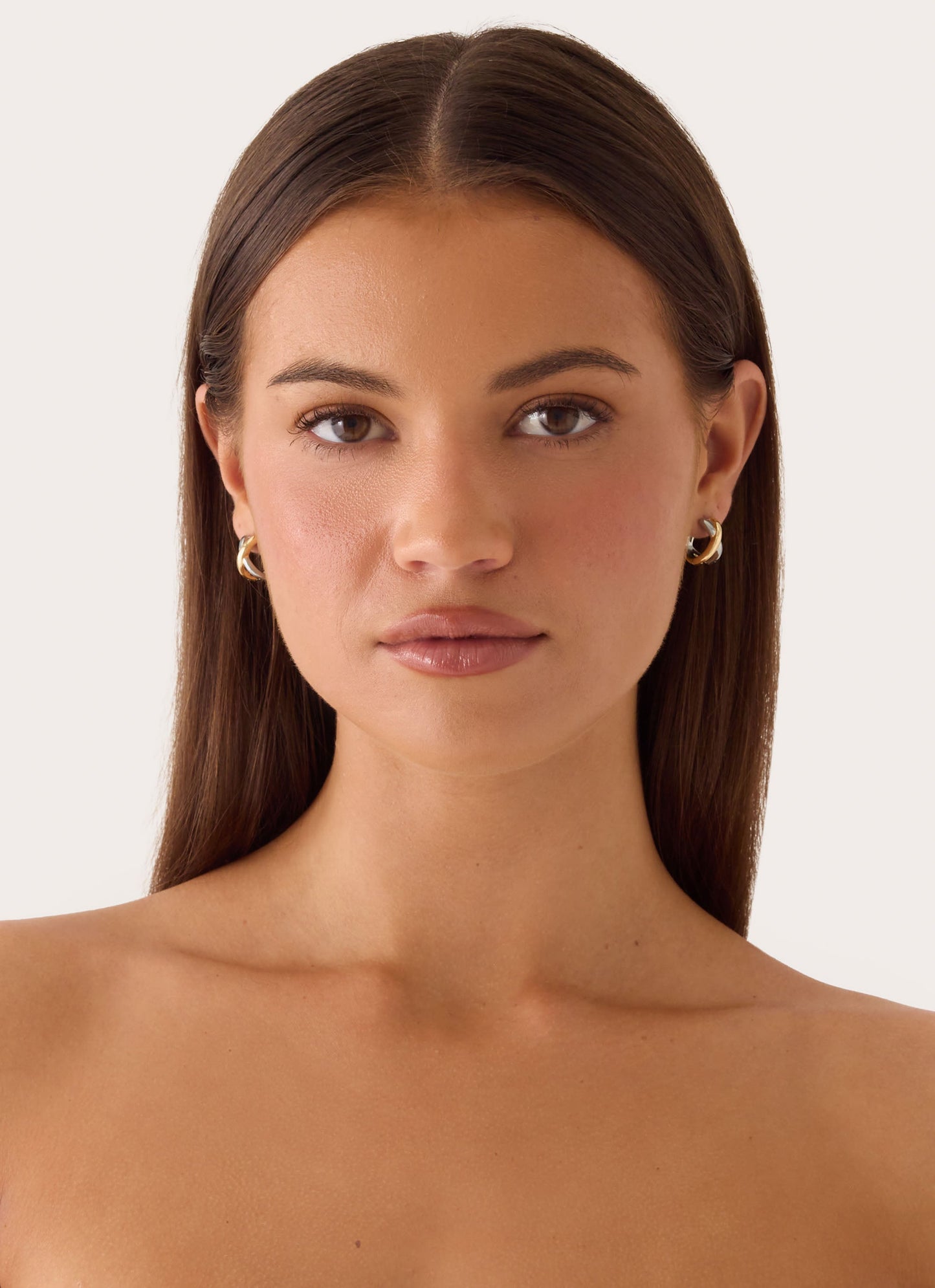 Yin & Yang Earrings - Silver /Gold