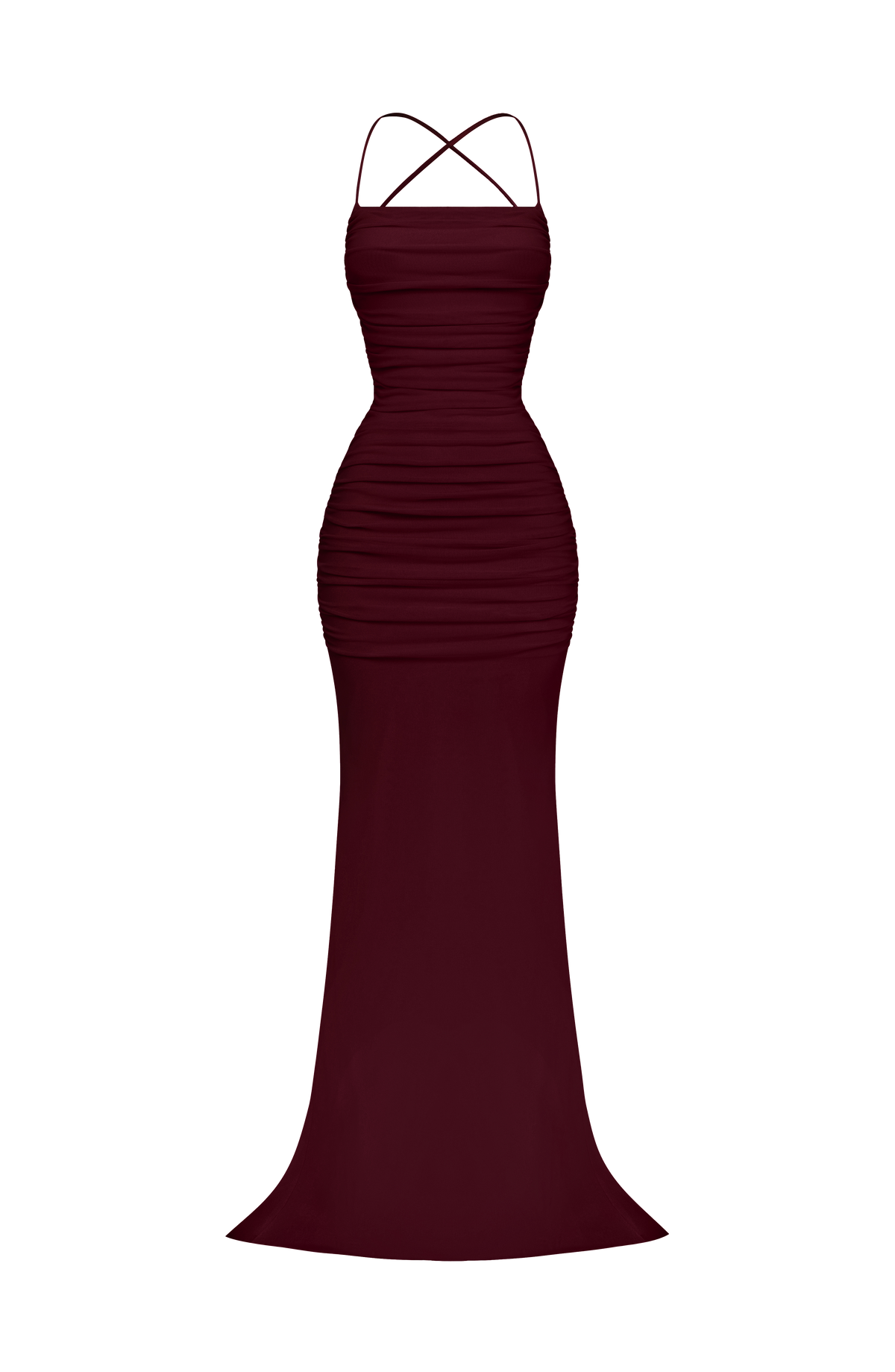 Vestido de gala Zaria - rojo cereza lacado