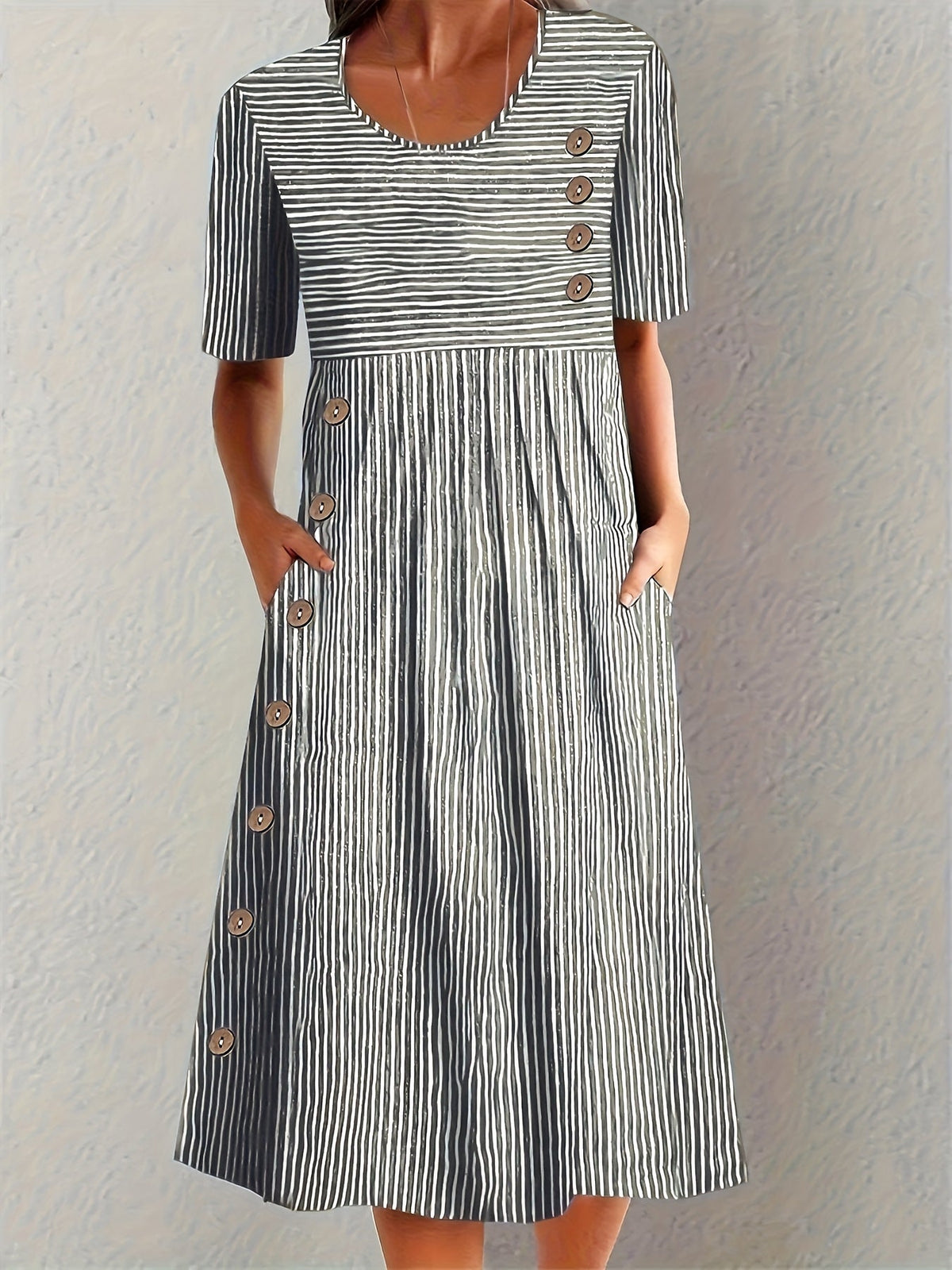 Bella | Vestido de Verano de Rayas