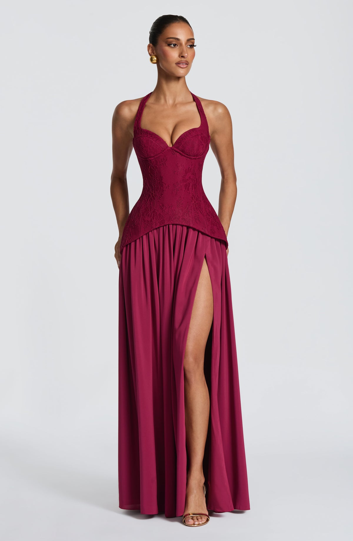 Vestido largo Almira - mora